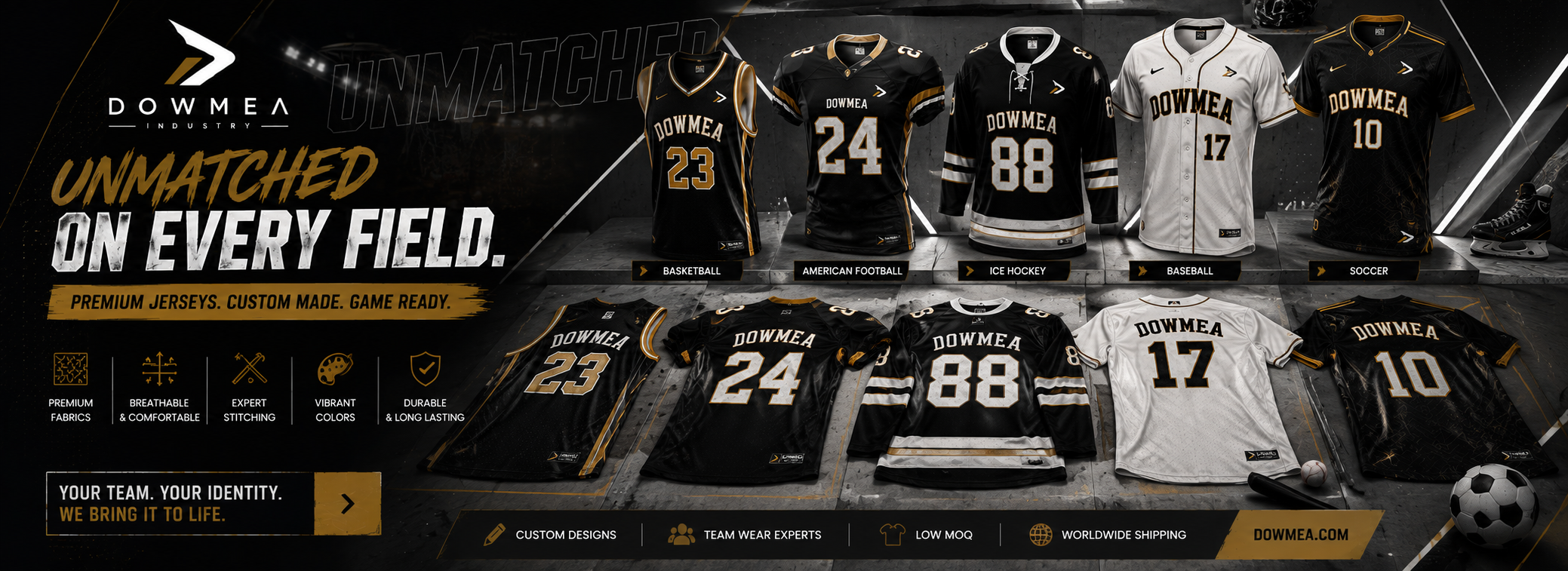 Unmatched on every Field Dowmea Sports Jerseys