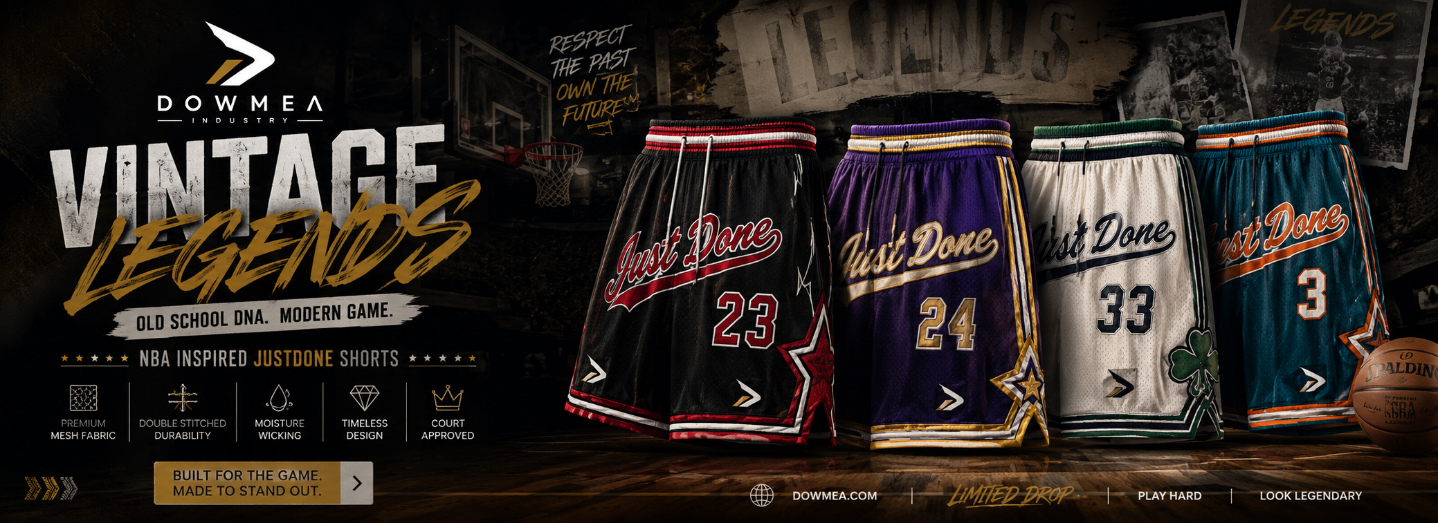 Vintage Basketball Shorts Legends Style Justdone Dowmea Basketball Shorts